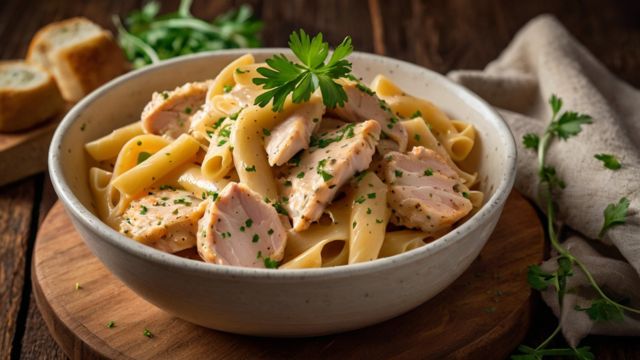 Creamy Garlic Parmesan Chicken Pasta