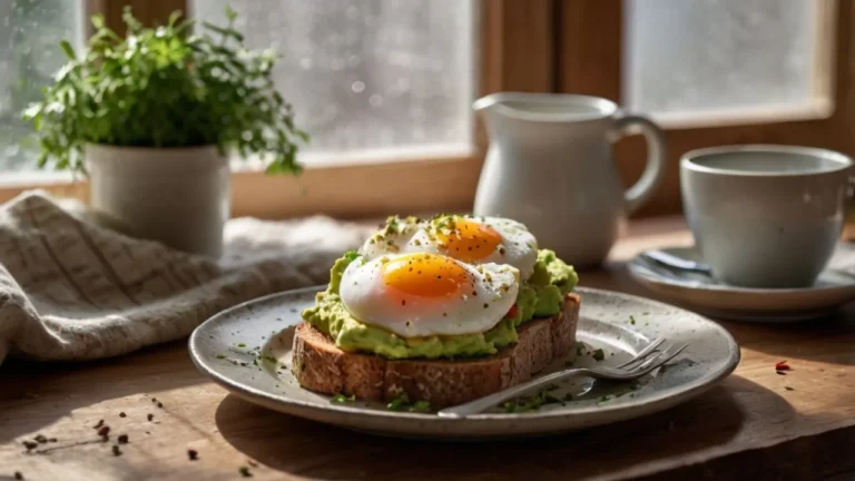 Sunrise Avocado Toast with Poached Eggs