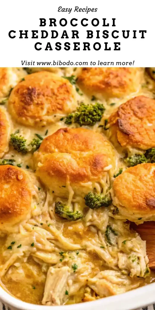 Broccoli Cheddar Biscuit Casserole PIN1