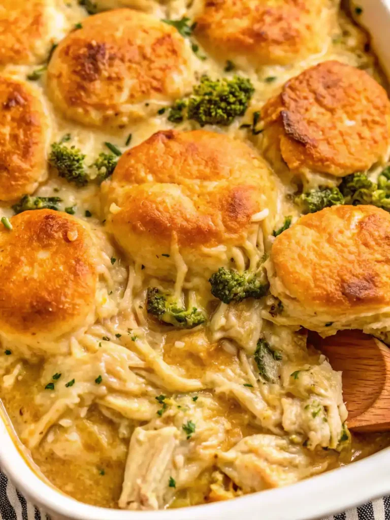 Broccoli Cheddar Biscuit Casserole how to make