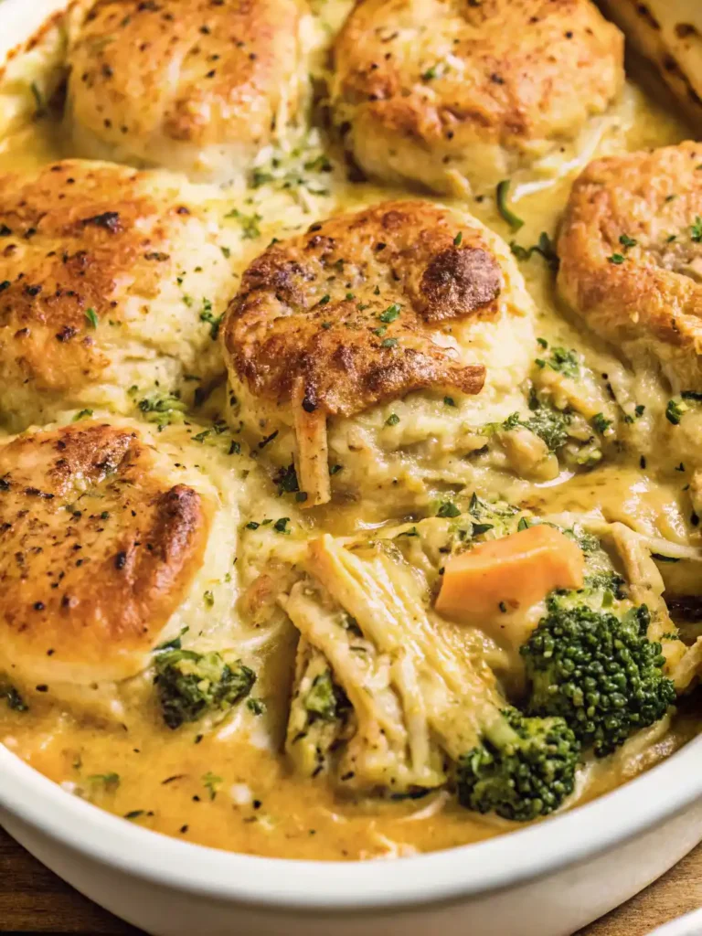 Broccoli Cheddar Biscuit Casserole intro