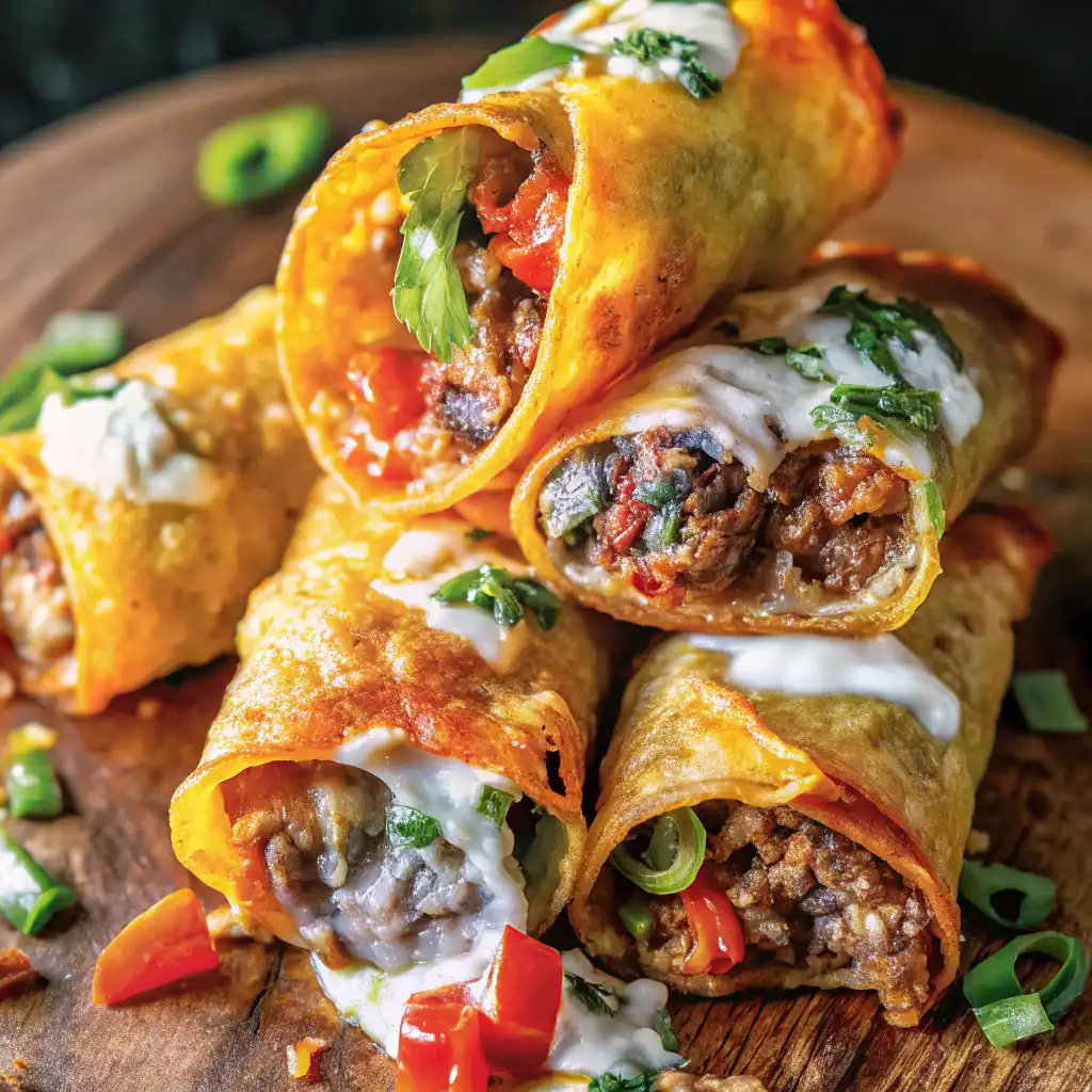 Crispy Nacho Egg Rolls Recipe intro