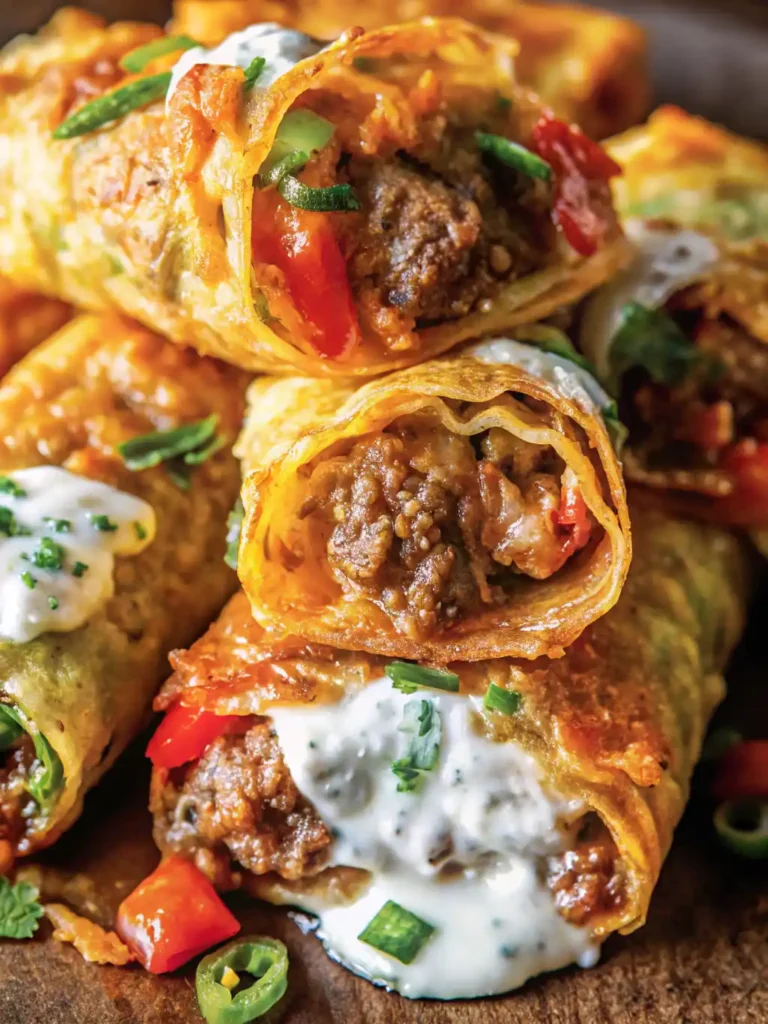 Crispy Nacho Egg Rolls Recipe