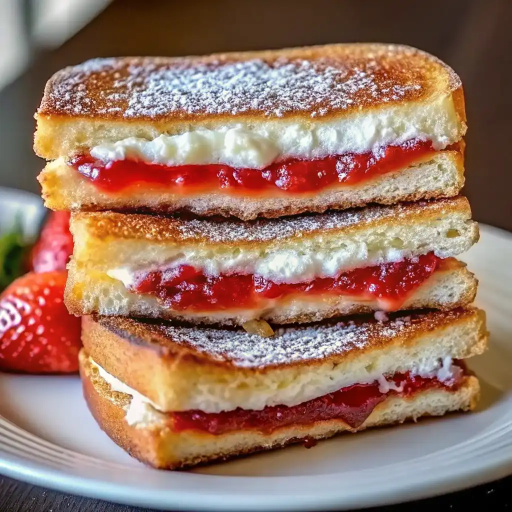 Fried Strawberry Cheesecake Sandwich intro