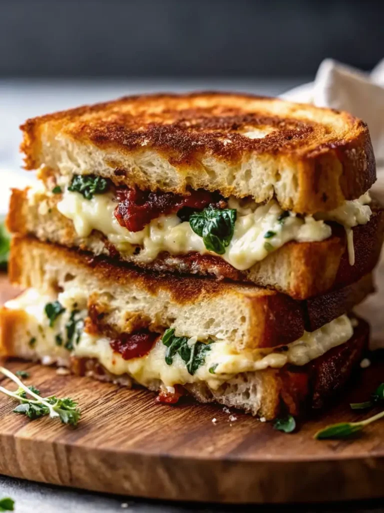Mediterranean Grilled Cheese Sandwich