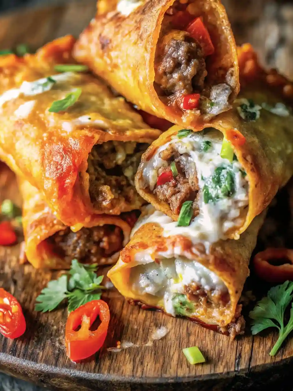 Nacho Egg Rolls