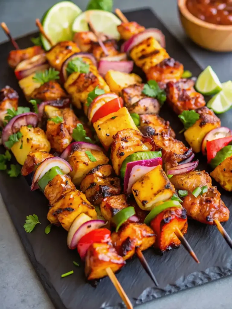 Hawaiian Chicken Pineapple Kebabs-ingr