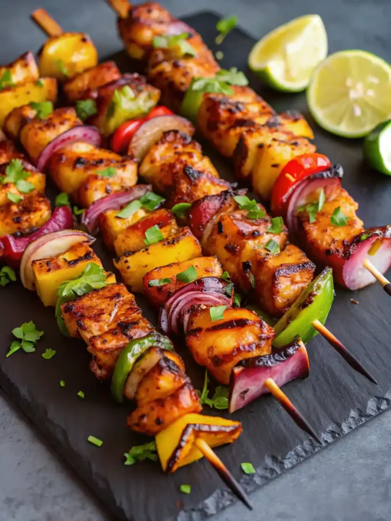 Yummy Hawaiian Chicken Pineapple Kebabs-step-