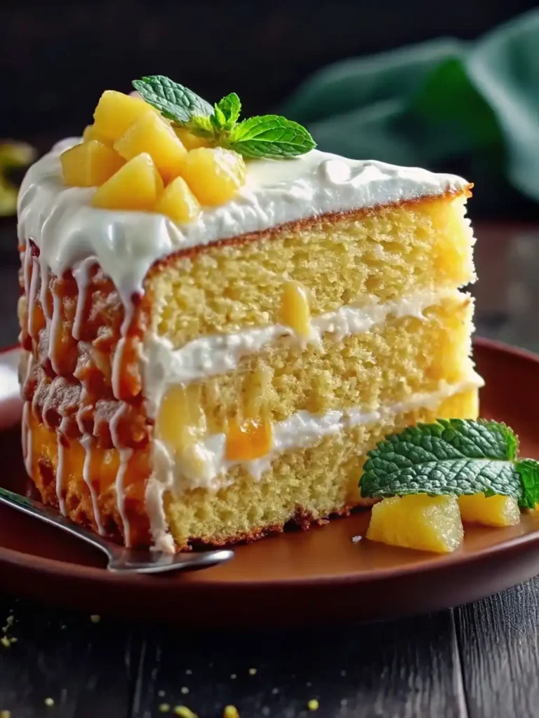 Tropical Pineapple Bliss Cake