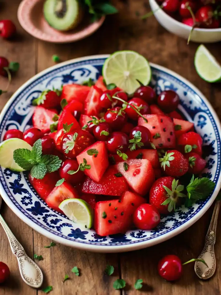 Watermelon Lime Mint Salad-ingred