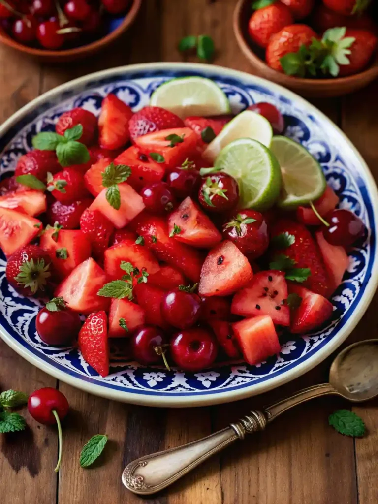 Watermelon Lime Mint Salad-step