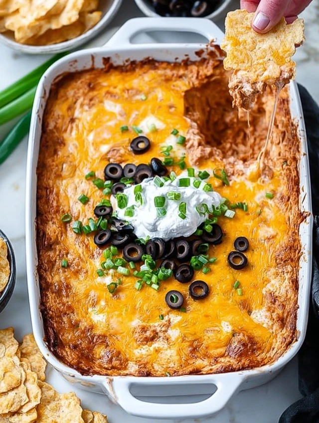 Cheesy Texas Trash Dip how to make