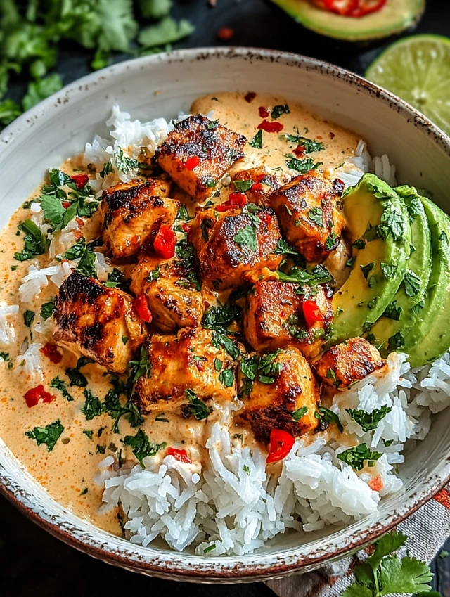 Creamy Coconut Chicken Rice Bowl intro