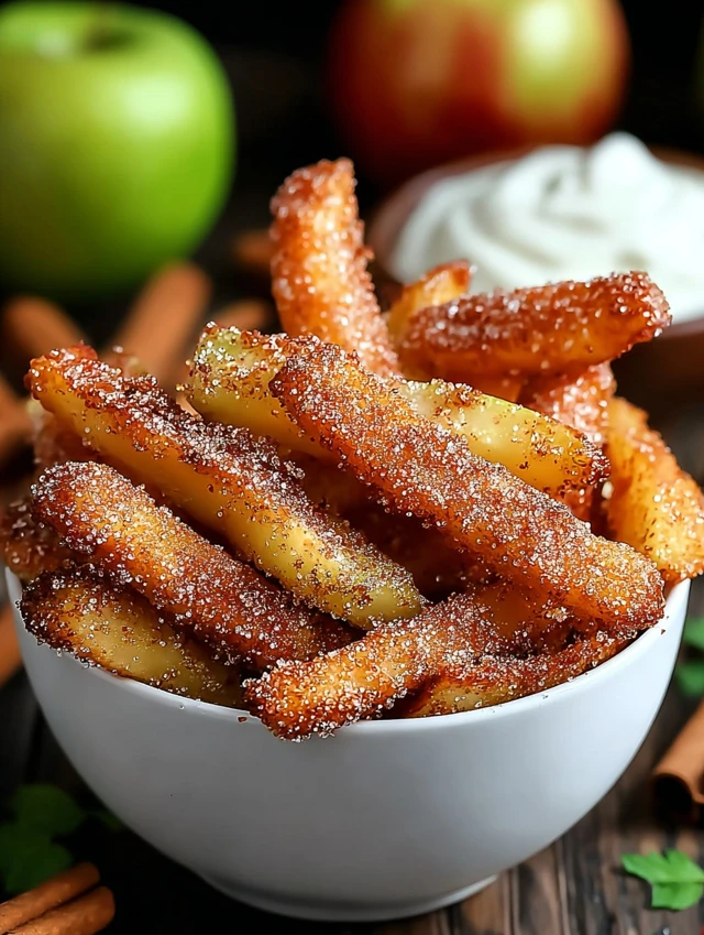 Crispy Air Fryer Apple Fries Recipe ingredients