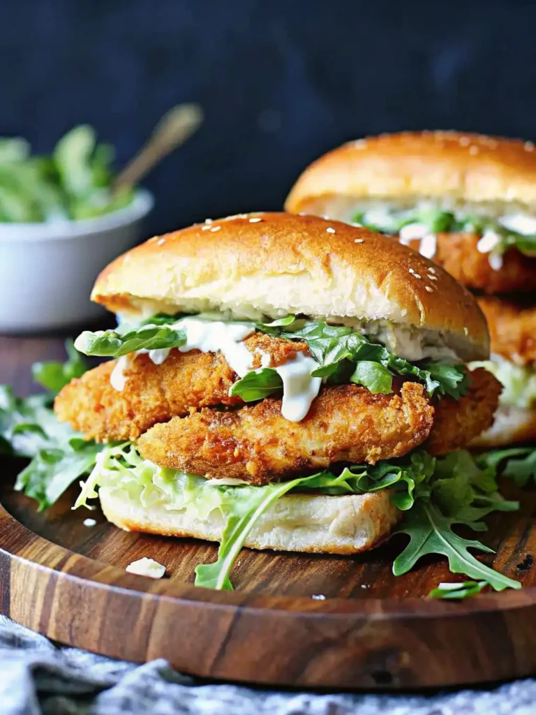 Crispy Chicken Caesar Sandwich how to make
