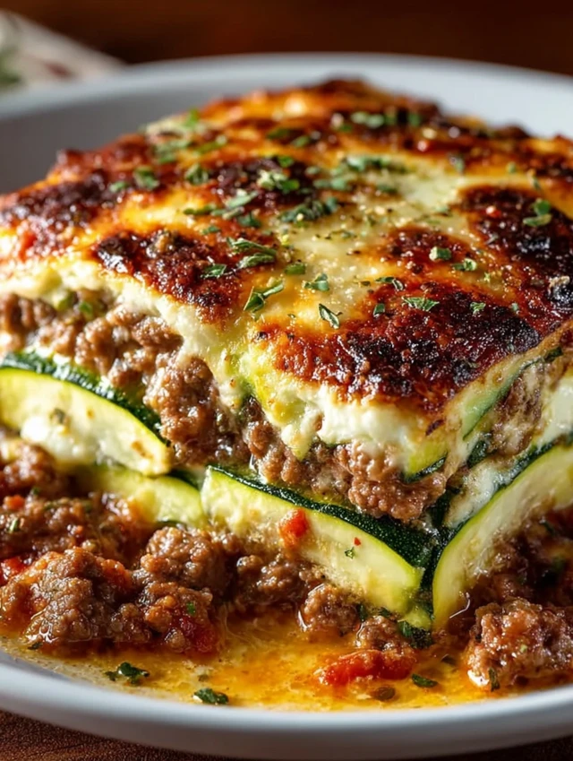 Ground Beef Zucchini Casserole