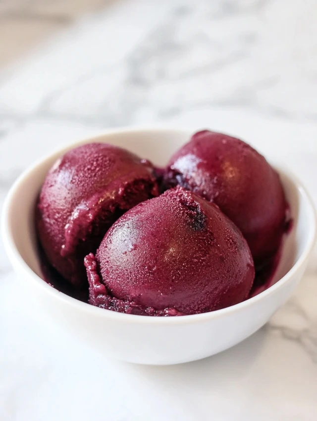 Ninja Creami Blueberry Sorbet ingredi