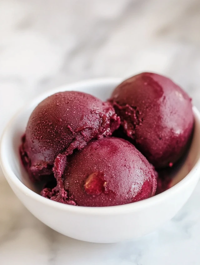 Blueberry Sorbet Ninja Creami