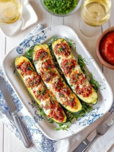 Stuffed Zucchini Boats
