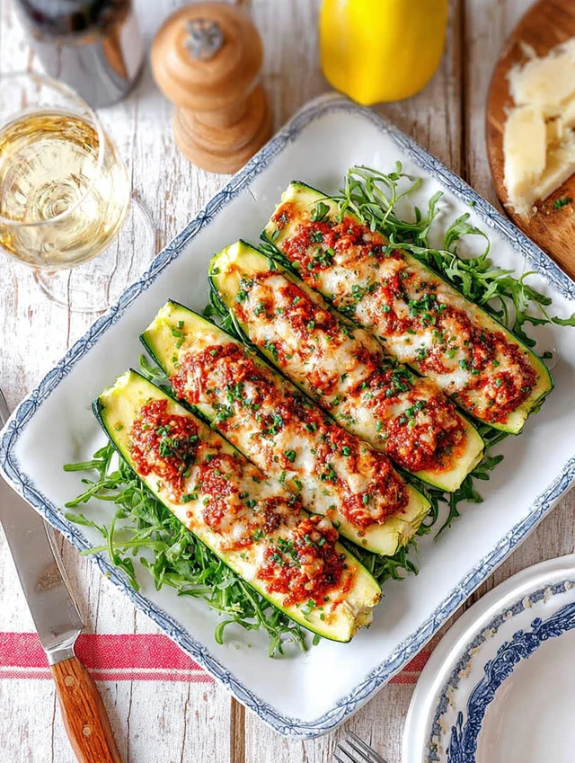 Stuffed Zucchini Boats how to make