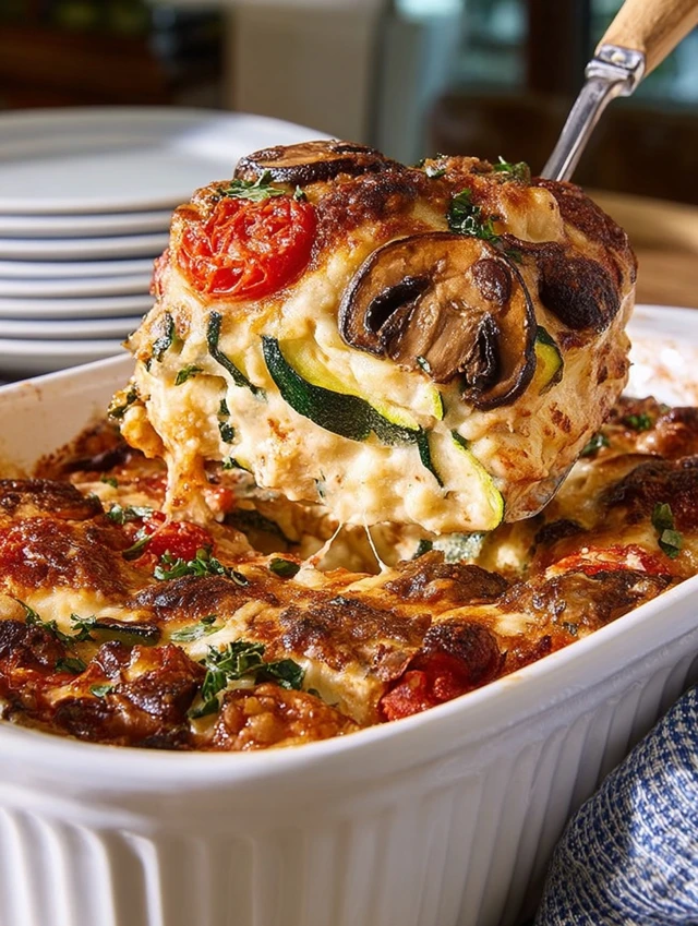 Zucchini Lasagna ingredients