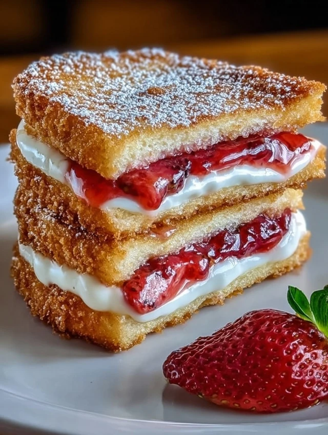 Fried Strawberry Cheesecake Sandwiches to make