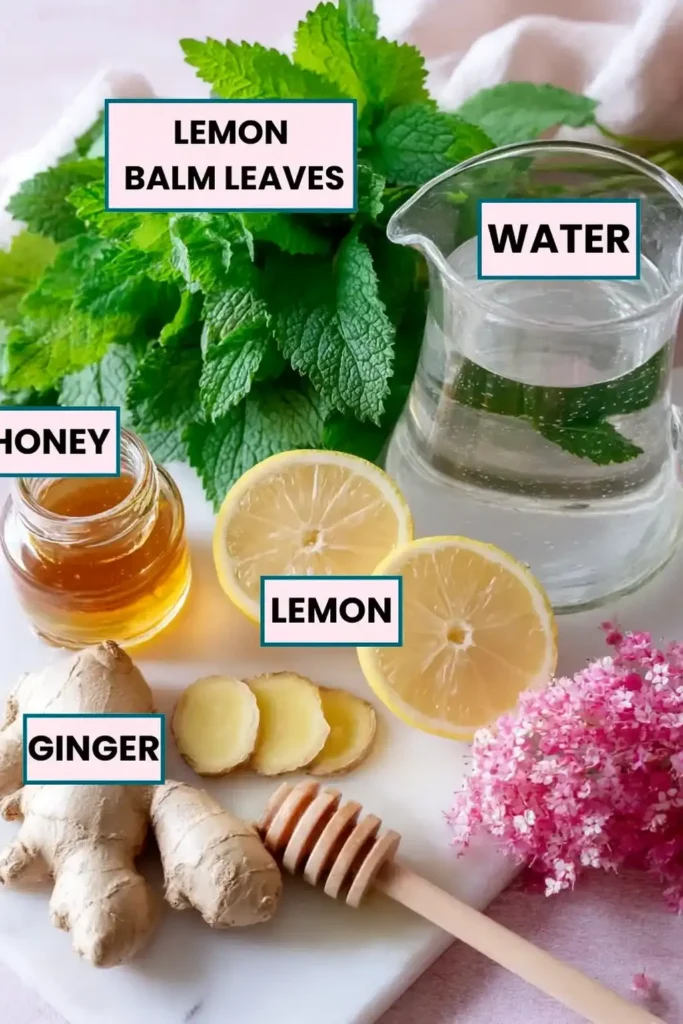 Lemon Balm Recipe ingredients