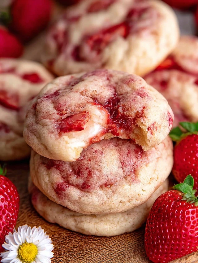 Strawberry Cheesecake Cookies how to make