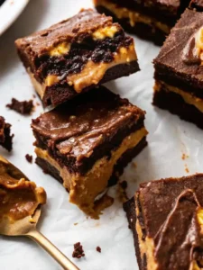 Peanut Butter Stuffed Brownies-step-