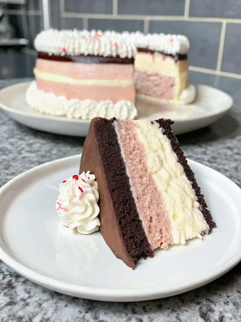 Classic Neapolitan Mousse Cake-Intro