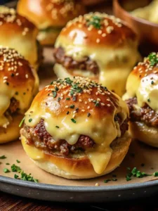 Garlic Parmesan Cheeseburger Bombs-1