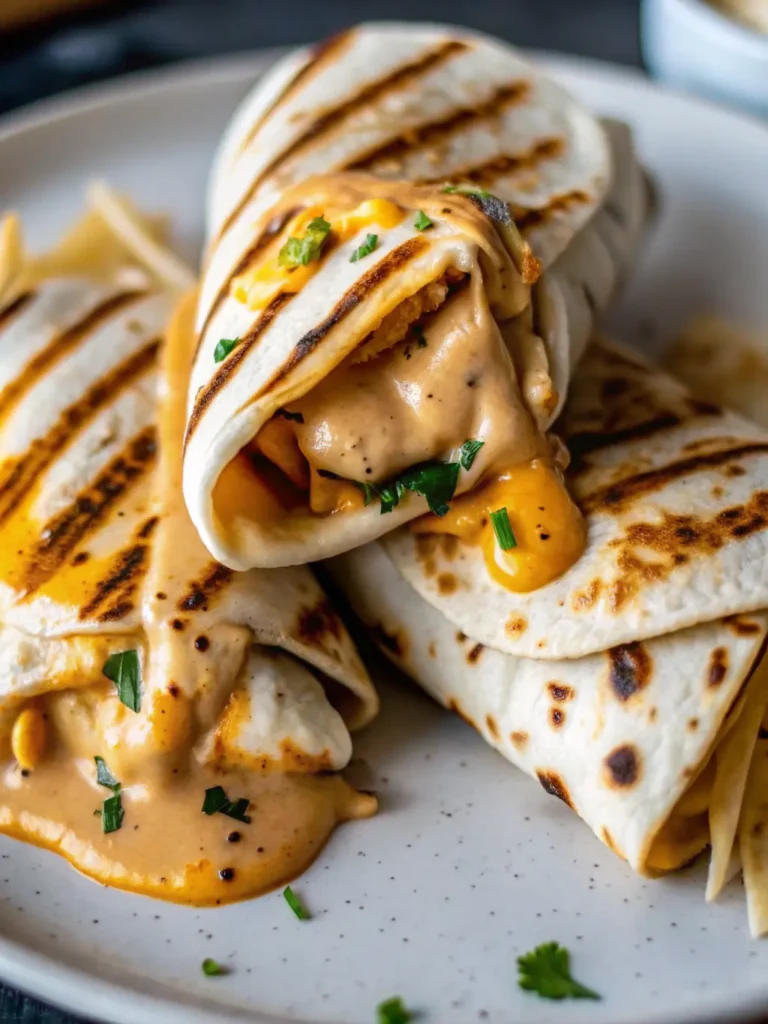 Cheesy Garlic Chicken Wraps-intro