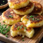 Cheesy Stuffed Potato Cakes-recipe