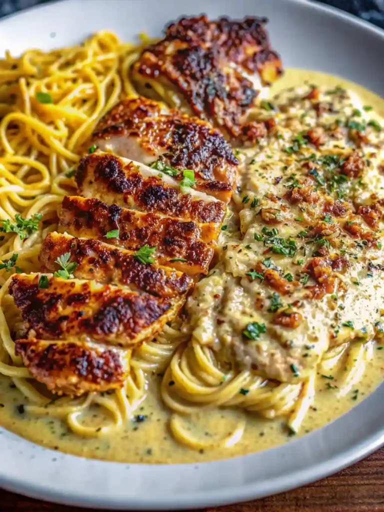 Garlic Parmesan Chicken Spaghetti-step