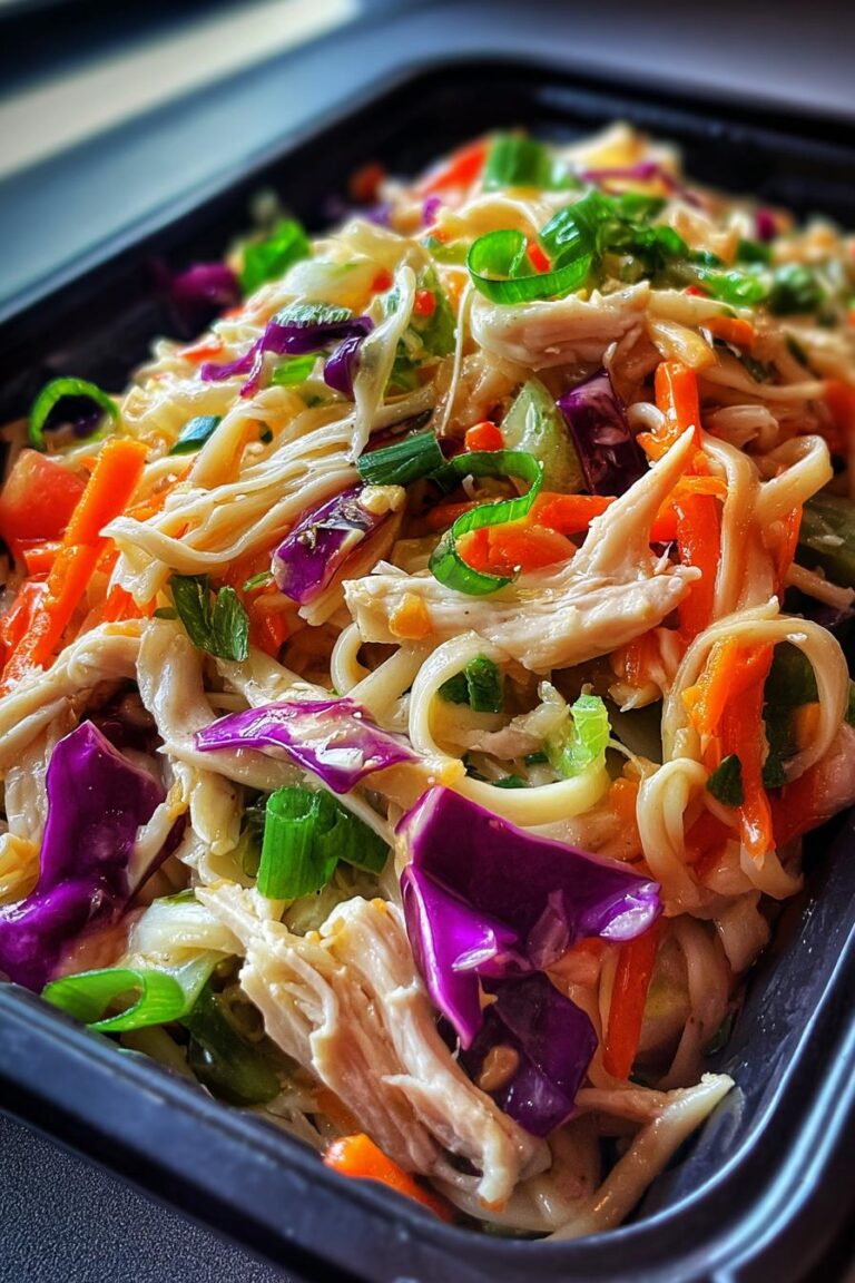 Asian Chicken Noodle Salad Lunch Box