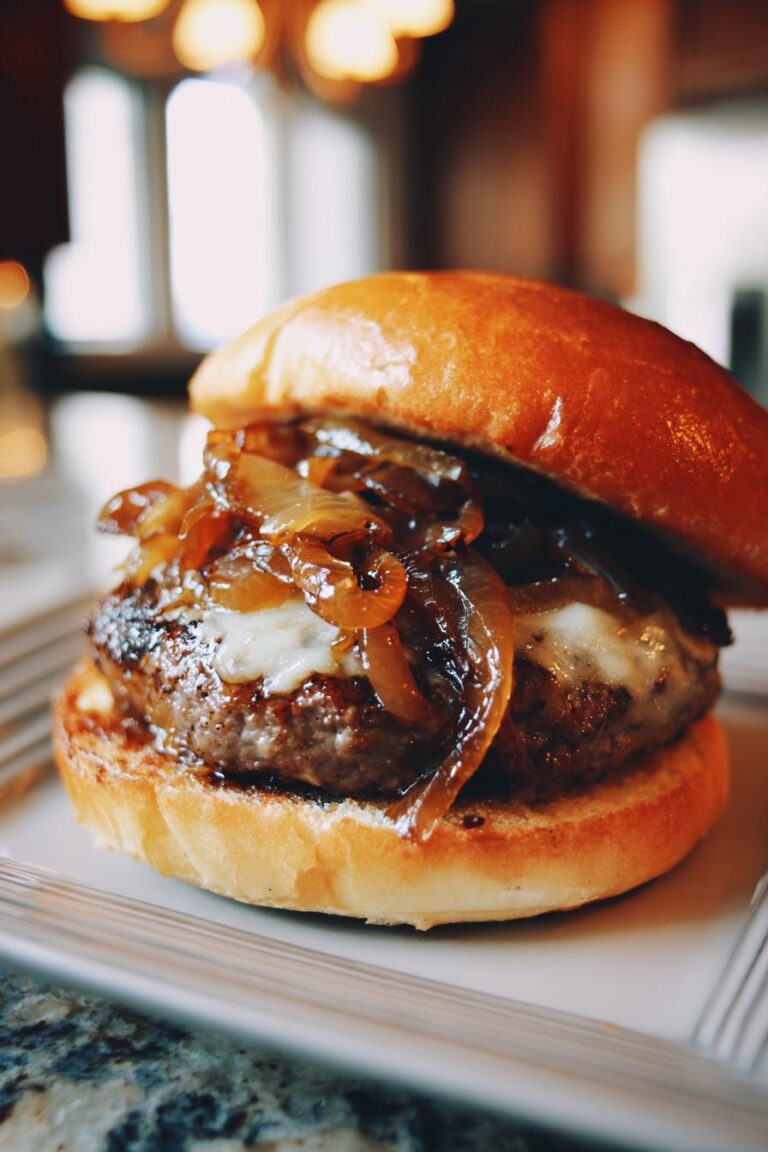 Caramelized Onions Burger