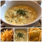 Cheddar Garlic Herb Potato Soup