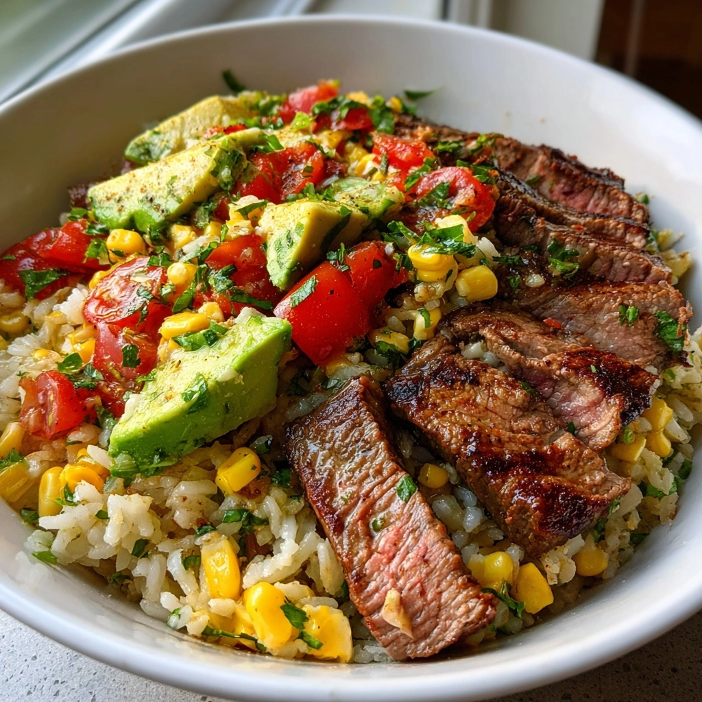 Cilantro Lime Steak Bowls