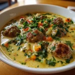 Creamy Italian Meatball Soup