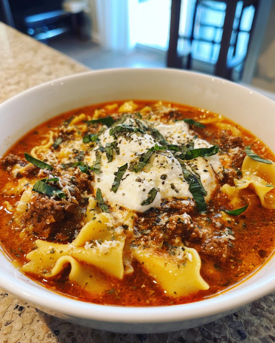 Crockpot Lasagna Soup