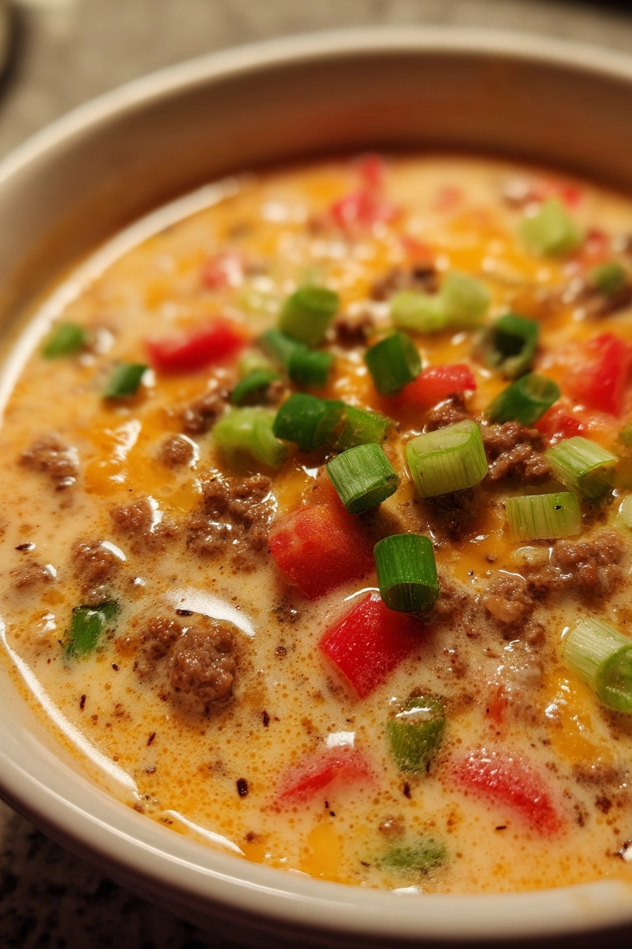 Easy Cheeseburger Soup