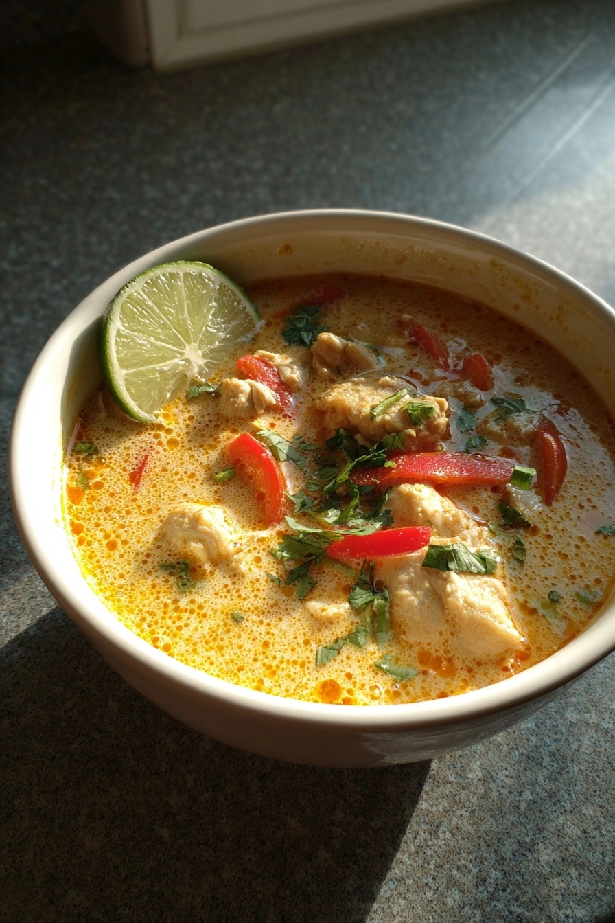 Easy Thai Chicken Curry Soup