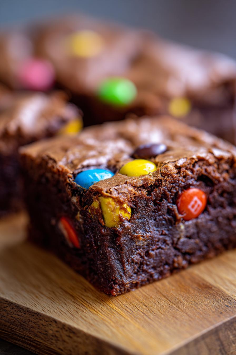 Fudgy M&M Brownies