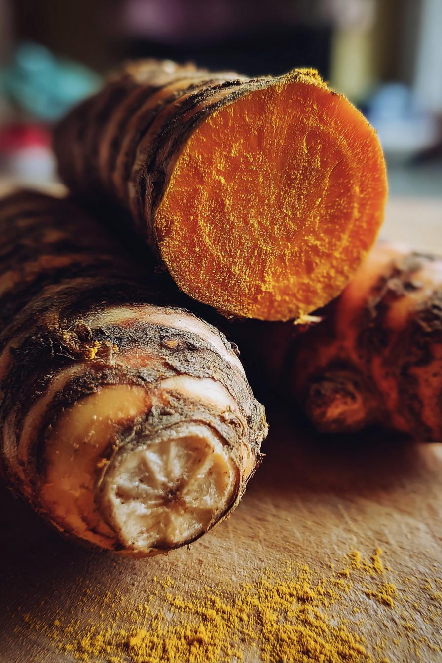 Golden turmeric carrot soup
