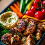 Greek Chicken & Hummus Bento