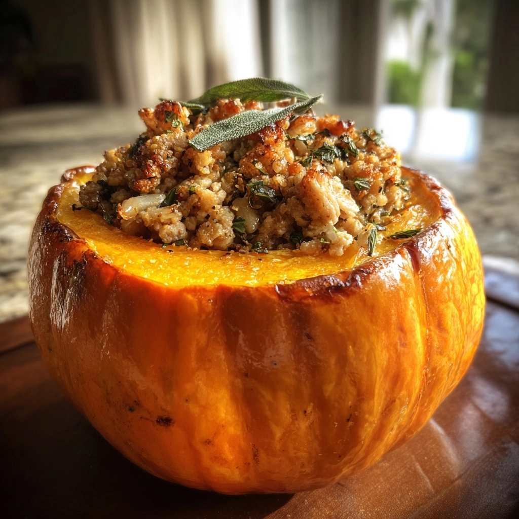Ground Turkey and Brown Butter Sage Stuffed Pumpkins: A Cozy Fall Feast