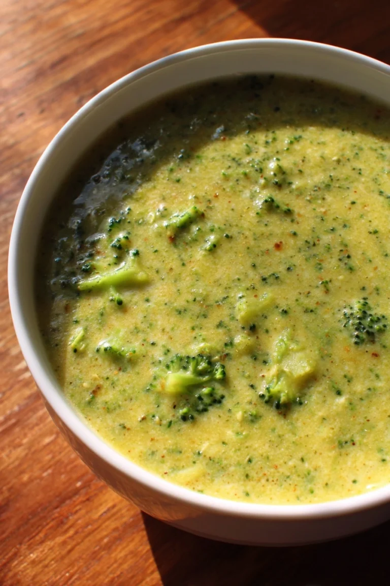 High Protein Broccoli Cheddar Soup