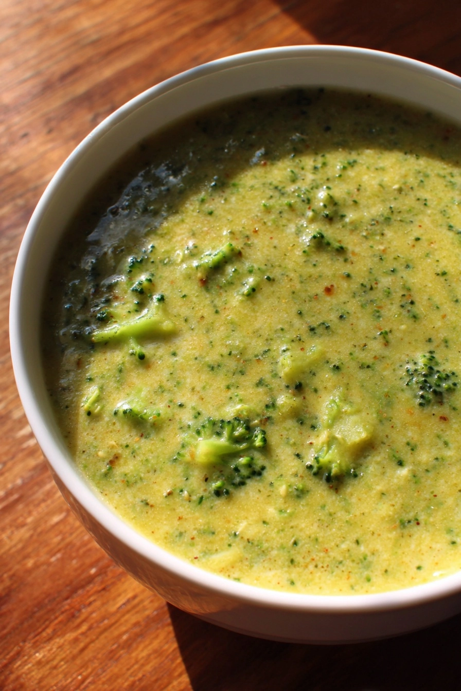 High Protein Broccoli Cheddar Soup