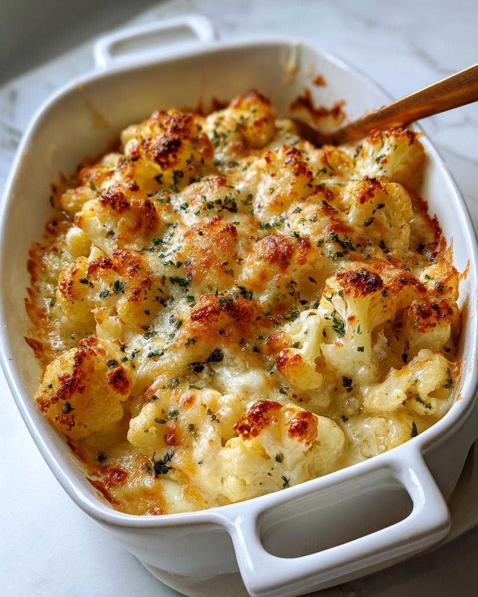 Keto Cauliflower Mac & Cheese