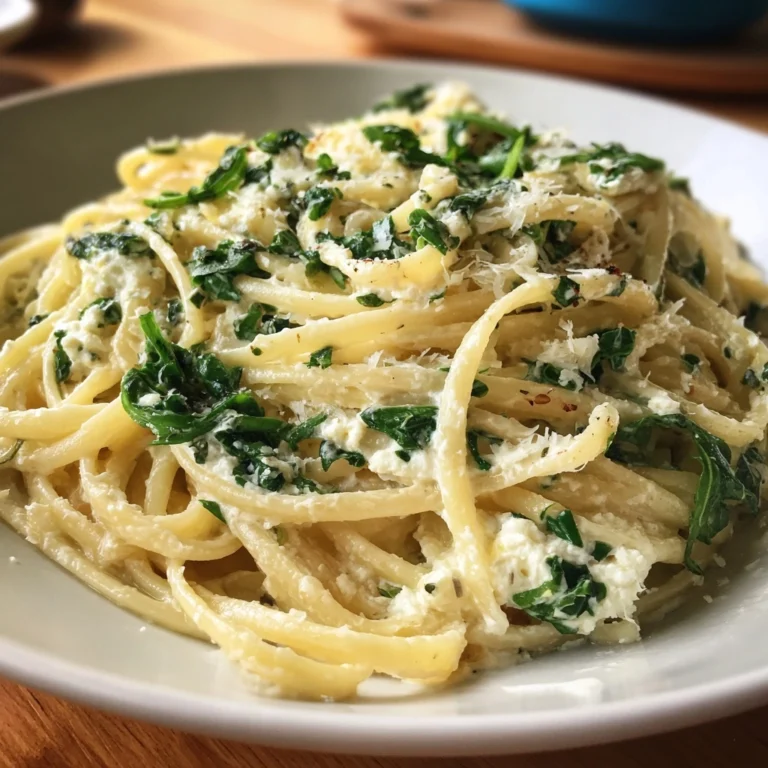 Lemon Ricotta Pasta with Arugula